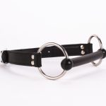 Calf Softy Leather Top and Lamb Leather padding with Silicone Mouth Piece Black