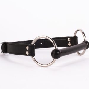 Calf Softy Leather Top and Lamb Leather padding with Silicone Mouth Piece Black ViPstore.hu - Erotika Webáruház - Szexshop