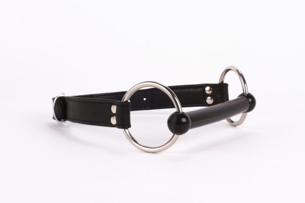 Calf Softy Leather Top and Lamb Leather padding with Silicone Mouth Piece Black ViPstore.hu - Erotika Webáruház - Szexshop