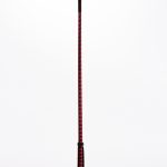 Leather Stick with Neon Strip and Nubuck Leather Top Red