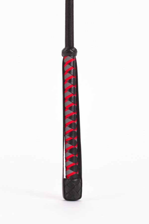 Nylon Stick with Neon Strip and Goat Kid Leather Handle Nubuck Leather Black ViPstore.hu - Erotika Webáruház - Szexshop 4