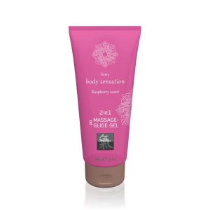 Massage- & Glide Gel 2 in 1 – Raspberry scent 200ml ViPstore.hu - Erotika Webáruház - Szexshop