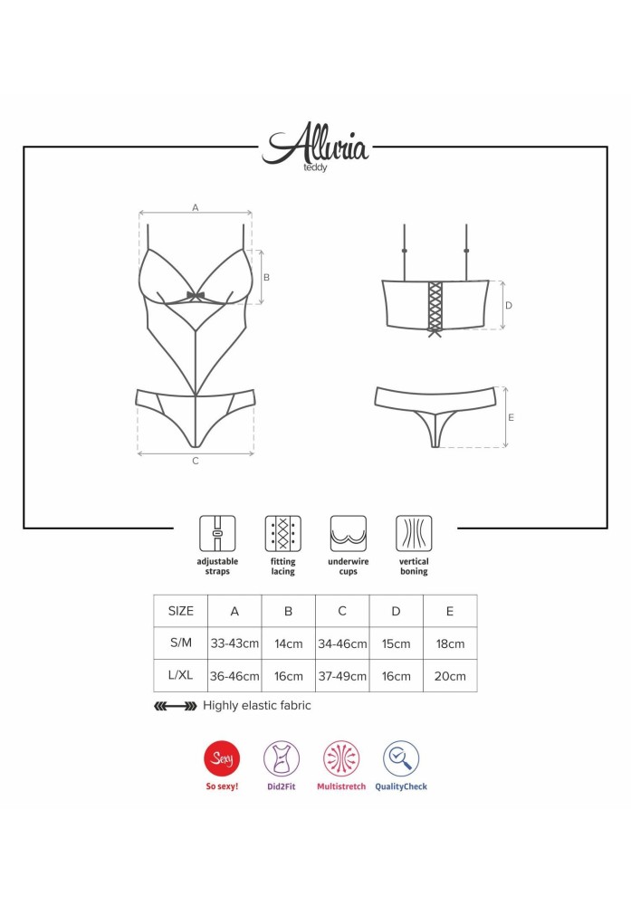 Alluria teddy S/M ViPstore.hu - Erotika Webáruház - Szexshop 3 Alluria teddy S/M ViPstore.hu - Erotika Webáruház - Szexshop 3