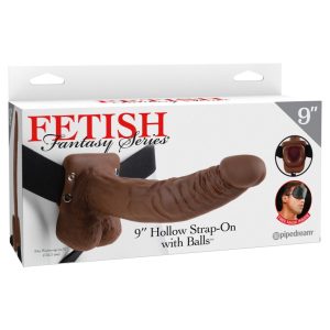 9" Hollow Strap-On with Balls Brown/Black ViPstore.hu - Erotika Webáruház - Szexshop 9" Hollow Strap-On with Balls Brown/Black ViPstore.hu - Erotika Webáruház - Szexshop