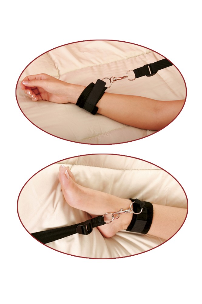 Bed Bindings Restraint Kit Black ViPstore.hu - Erotika Webáruház - Szexshop 3 Bed Bindings Restraint Kit Black ViPstore.hu - Erotika Webáruház - Szexshop 3