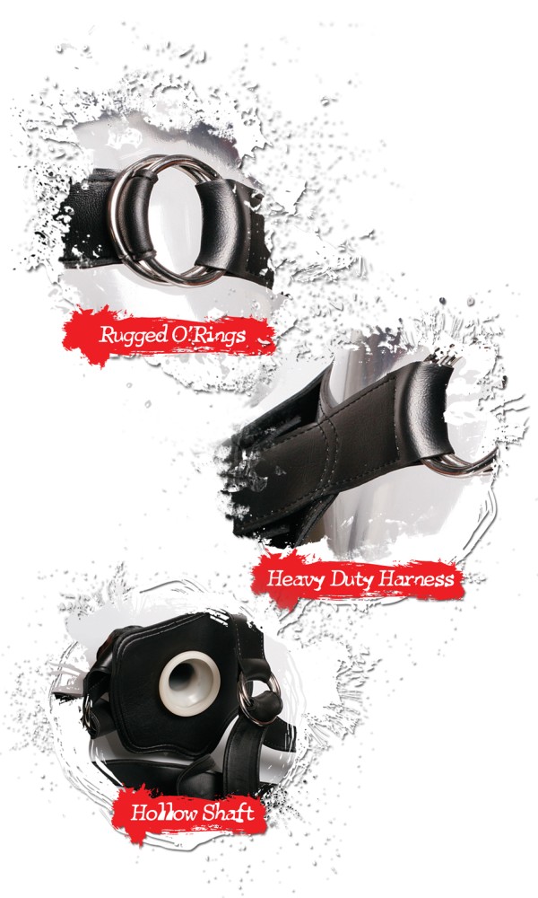 Hollow 12" Strap-On Light/Black ViPstore.hu - Erotika Webáruház - Szexshop 3 Hollow 12" Strap-On Light/Black ViPstore.hu - Erotika Webáruház - Szexshop 3