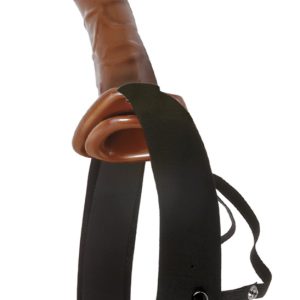 10" Chocolate Dream Hollow Strap-On  Brown/Black ViPstore.hu - Erotika Webáruház - Szexshop 2