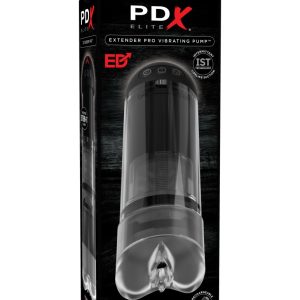 Extender Pro Vibrating Pump  Clear/Black ViPstore.hu - Erotika Webáruház - Szexshop