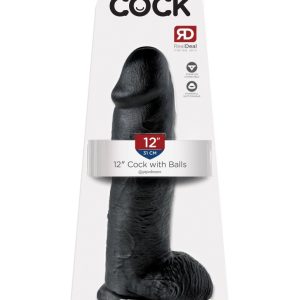 12" Cock with Balls Black ViPstore.hu - Erotika Webáruház - Szexshop
