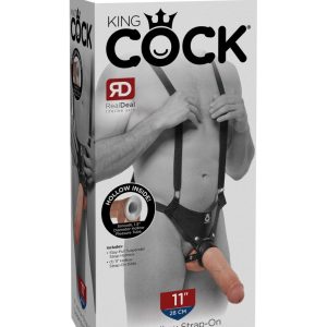 11" Hollow Strap On Suspender System  Light/Black ViPstore.hu - Erotika Webáruház - Szexshop