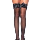 726261 LACE TOP LYCRA FISNET THIGH HI W/ BOW O/S BLK | ViPstore.hu - Erotika webáruház #1 - EAN 714718079080 | SKU LEGAV00198