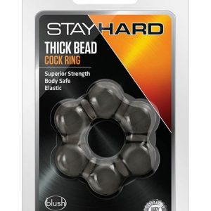 STAY HARD THICK BEAD COCK RING BLACK ViPstore.hu - Erotika Webáruház - Szexshop