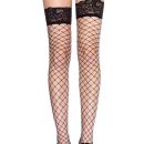 729037 FENCE NET STOCKING W/ LACE TOP O/S BLK | ViPstore.hu - Erotika webáruház #1 - EAN 714718079516 | SKU LEGAV00199