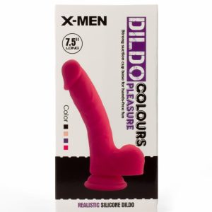 X-MEN 7.5" Dildo Colours Pleasure Black 2 ViPstore.hu - Erotika Webáruház - Szexshop