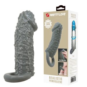 Pretty Love Realistic Penis Sleeve Black II ViPstore.hu - Erotika Webáruház - Szexshop 2
