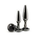 Rear Assets - Tapered Trainer Kit - Gunmetal - Black | ViPstore.hu - Erotika webáruház #1 - EAN 657447111334 | SKU NSTOYS1254