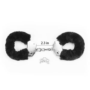 Fetish Pleasure Fluffy Hand Cuffs Black ViPstore.hu - Erotika Webáruház - Szexshop 2