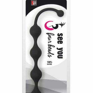 See You Four Beads Anal Black ViPstore.hu - Erotika Webáruház - Szexshop