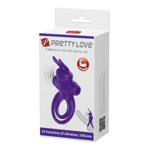 Pretty Love Vibrant Penis Ring 3 Purple ViPstore.hu - Erotika Webáruház - Szexshop