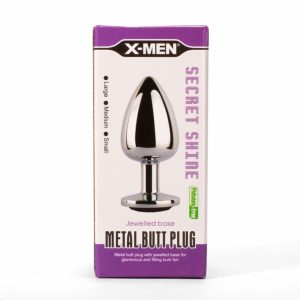 X-MEN Secret Shade Metal Butt Plug Black S ViPstore.hu - Erotika Webáruház - Szexshop