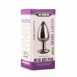X-MEN Secret Shade Metal Butt Plug Black S ViPstore.hu - Erotika Webáruház - Szexshop 2