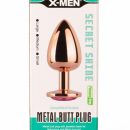 X-MEN Secret Shade Metal Butt Plug Rose L | ViPstore.hu - Erotika webáruház #1 - EAN 5999560515862 | SKU XMEN000142