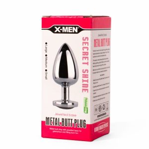 X-MEN Secret Shade Metal Butt Plug Red L ViPstore.hu - Erotika Webáruház - Szexshop 2