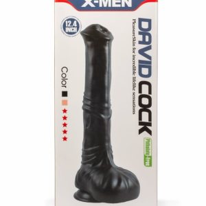 X-MEN David 12.4" Cock Black ViPstore.hu - Erotika Webáruház - Szexshop