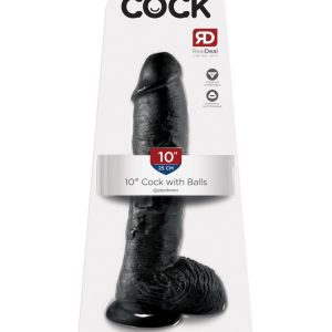 10" Cock with Balls  Black ViPstore.hu - Erotika Webáruház - Szexshop