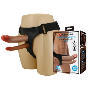 Pretty Love Keaven Harness Briefs with Double Dildos ViPstore.hu - Erotika Webáruház - Szexshop 2