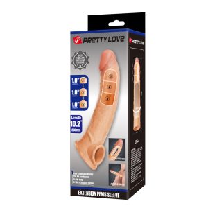 Pretty Love Extension Penis Sleeve 10,2" Flesh ViPstore.hu - Erotika Webáruház - Szexshop