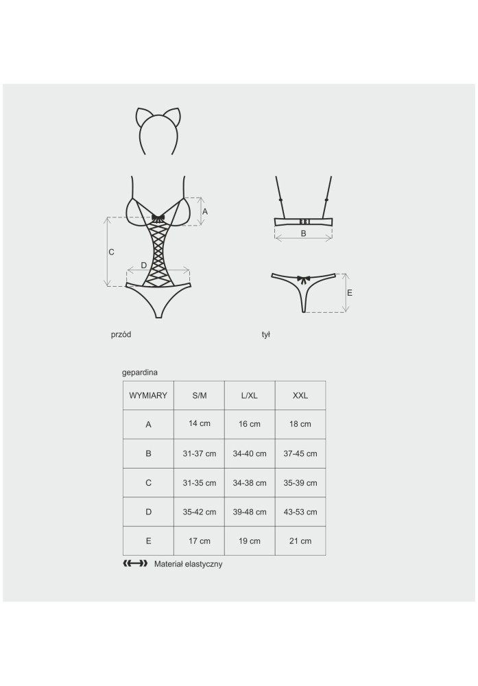Gepardina 3 pcs costume S/M ViPstore.hu - Erotika Webáruház - Szexshop 5 Gepardina 3 pcs costume S/M ViPstore.hu - Erotika Webáruház - Szexshop 5