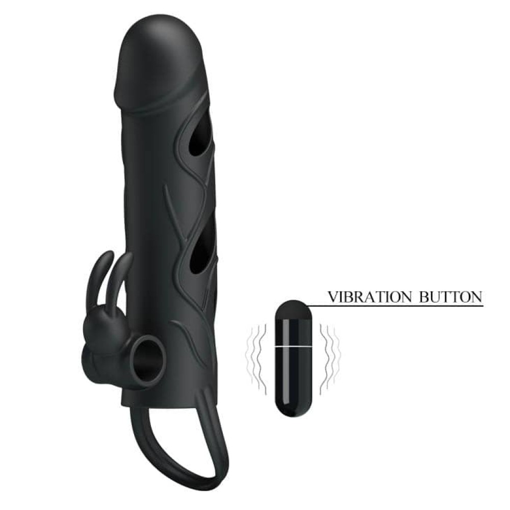 Pretty Love Penis Sleeve With Ball Strap | ViPstore.hu - Erotika webáruház #6 - EAN 6959532317466 | SKU DEBRA01093