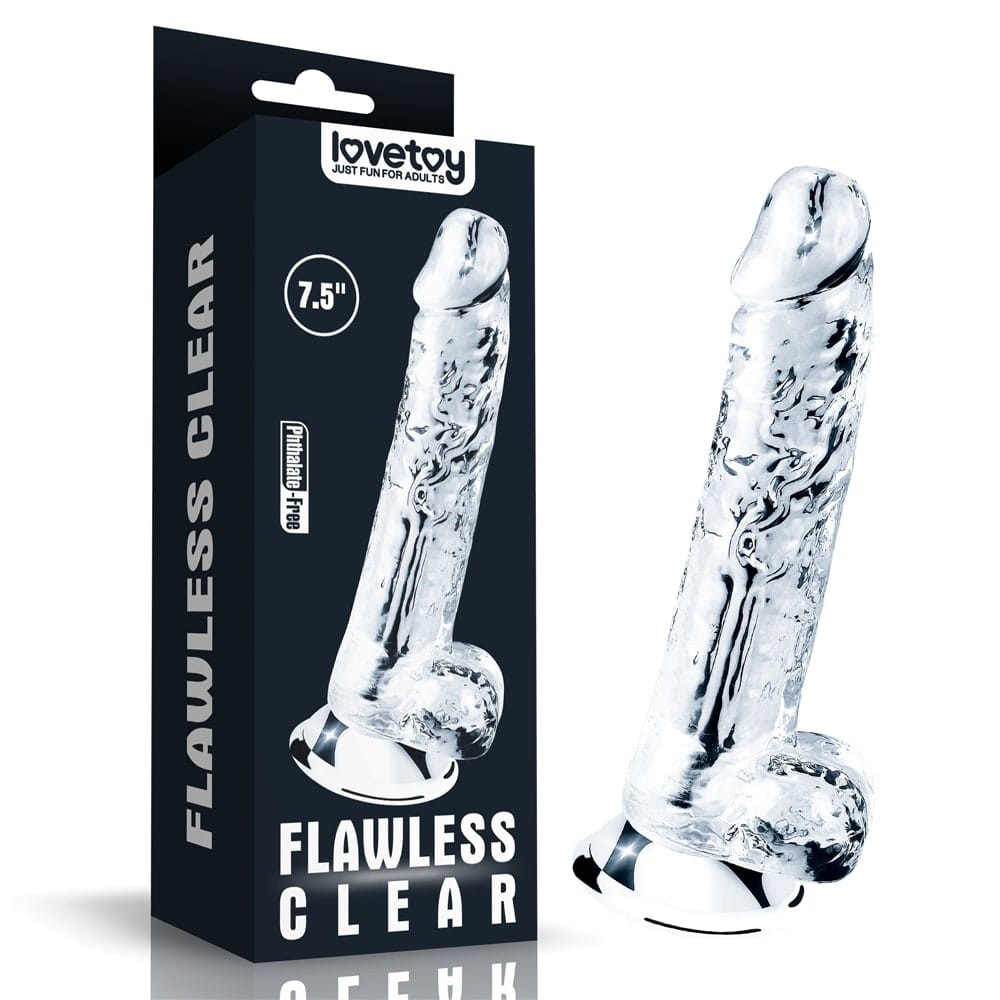7.5'' Flawless Clear Dildo | ViPstore.hu - Erotika webáruház #1 - EAN 6970260906241 | SKU LVTOY00483