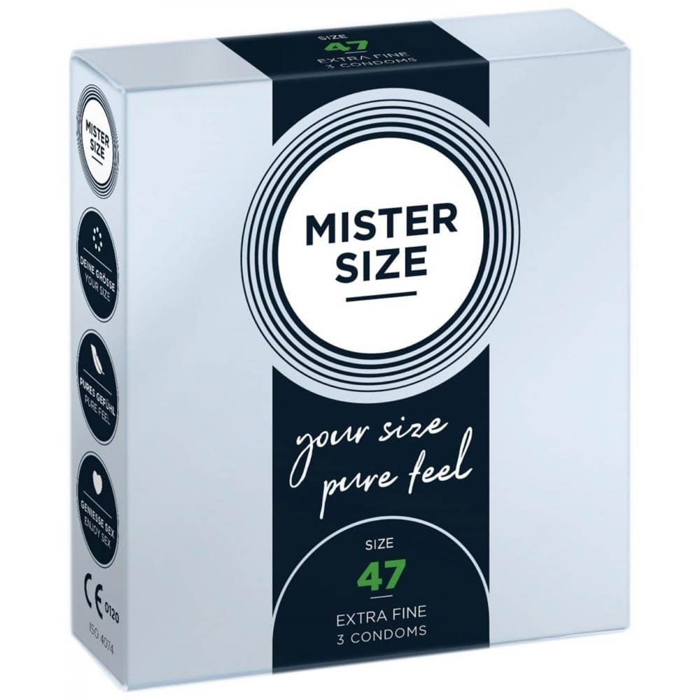 MISTER SIZE 47 mm Condoms 3 pieces | ViPstore.hu - Erotika webáruház #1 - EAN 4260605480010 | SKU MISTER4703