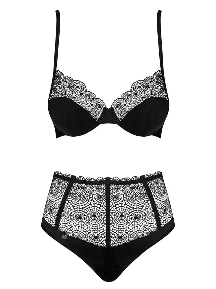 Sharlotte 2-pcs set black S/M | ViPstore.hu - Erotika webáruház #5 - EAN 5901688230862 | SKU OBSES01495