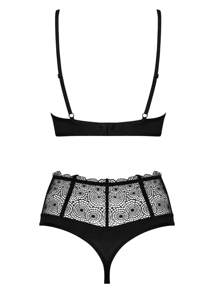 Sharlotte 2-pcs set black S/M | ViPstore.hu - Erotika webáruház #6 - EAN 5901688230862 | SKU OBSES01495