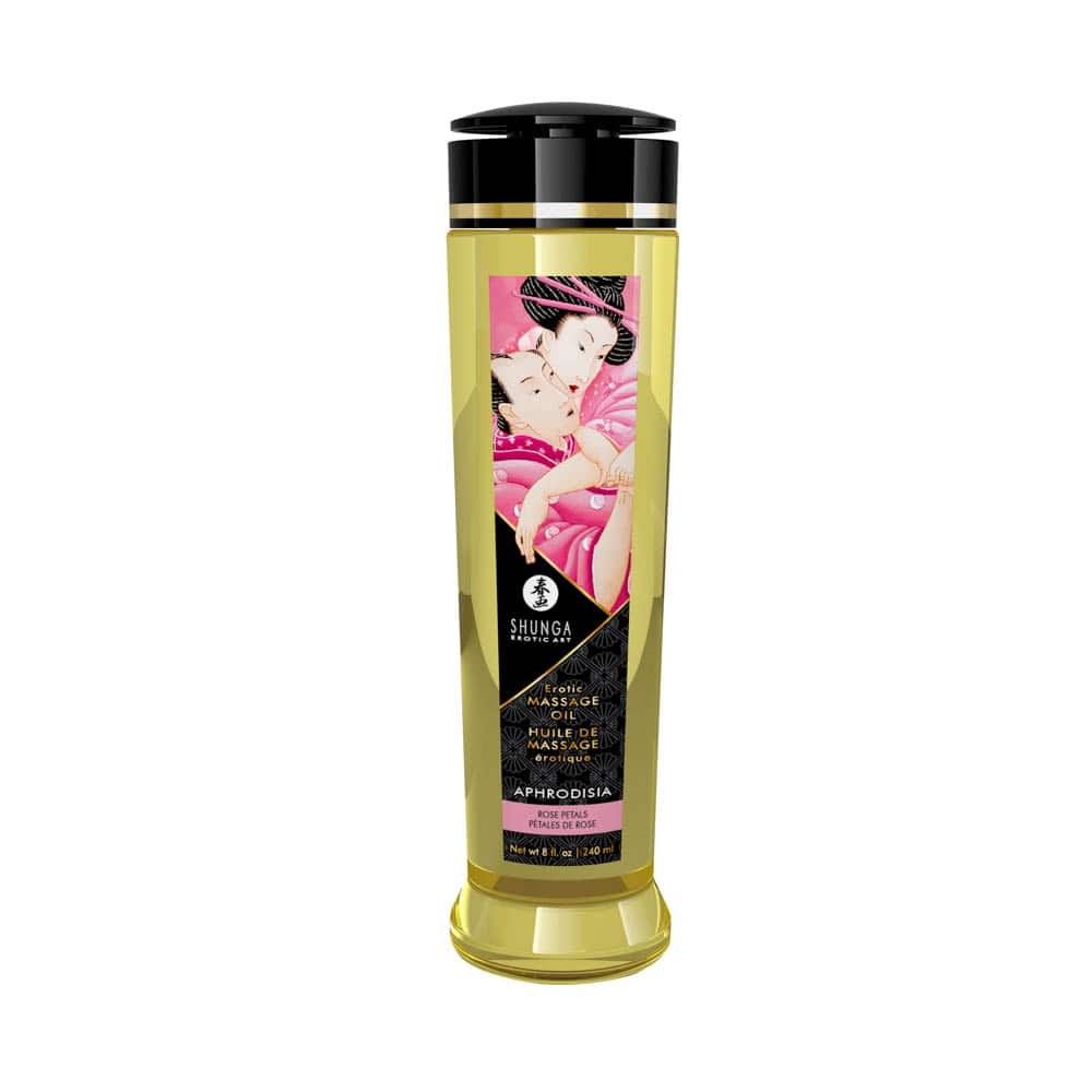 EROTIC MASSAGE OIL 240 ml / 8 oz ROSE | ViPstore.hu - Erotika webáruház #1 - EAN 697309012003 | SKU SHUNGA0192