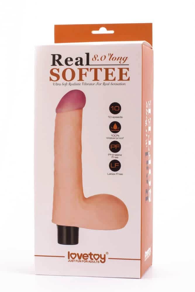 8" Real Softee Vibrating Dildo 4 | ViPstore.hu - Erotika webáruház #2 - EAN 6970260900331 | SKU LVTOY00014