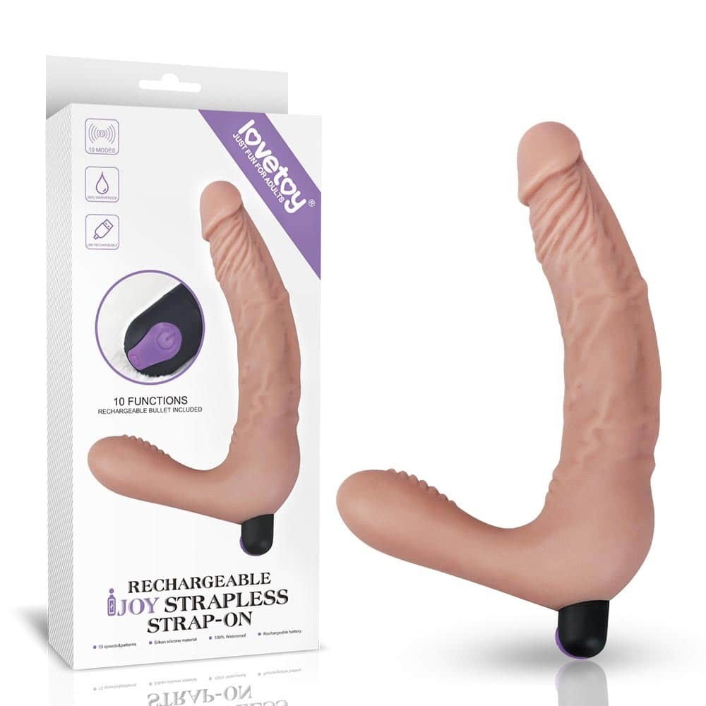 Rechargeable IJOY Strapless Strap-on Flesh | ViPstore.hu - Erotika webáruház #1 - EAN 6970260907163 | SKU LVTOY00383
