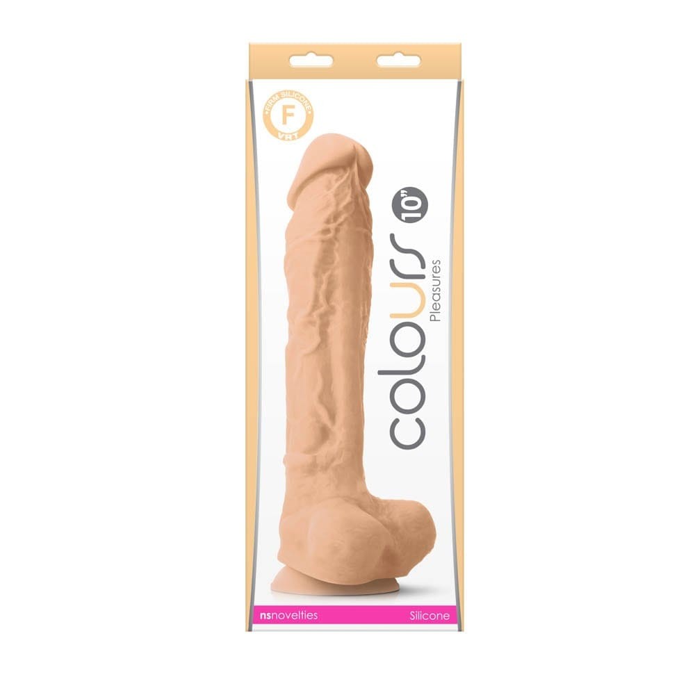 Colours - Pleasures - 10" Dildo - White_B0O25_2 | ViPstore.hu - Erotika webáruház #1 - EAN 657447104121 | SKU NSTOYS0859