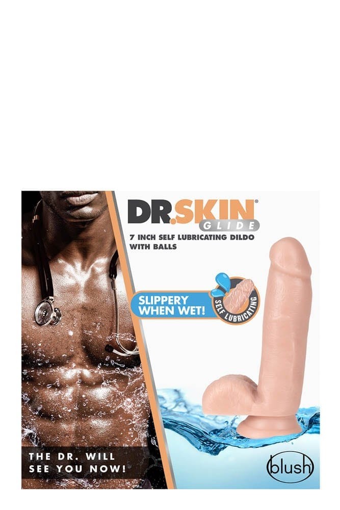 DR. SKIN 7INCH SELF LUBRICATING DILDO | ViPstore.hu - Erotika webáruház #4 - EAN 819835025849 | SKU BLUSH01297