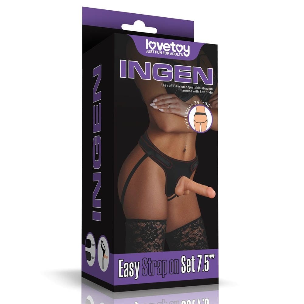 Easy Strapon Set 7.5'' 2 | ViPstore.hu - Erotika webáruház #1 - EAN 6970260908160 | SKU LVTOY00439
