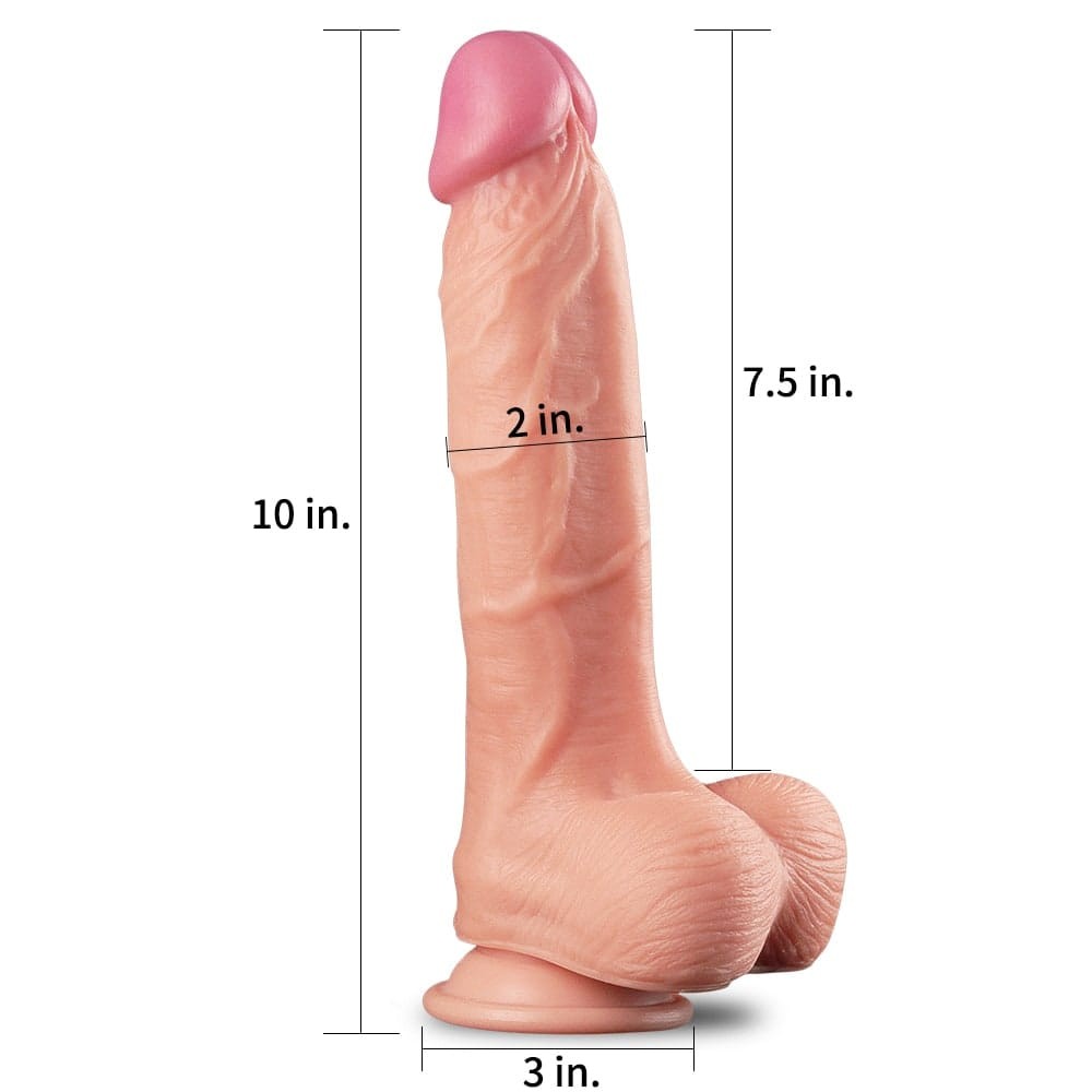10" Dual Layer Platinum Silicone Cock | ViPstore.hu - Erotika webáruház #2 - EAN 6970260905459 | SKU LVTOY00493
