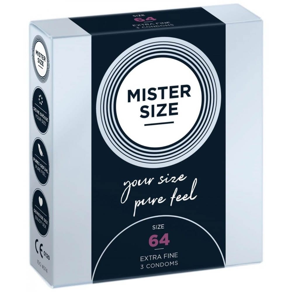 MISTER SIZE 64 mm Condoms 3 pieces | ViPstore.hu - Erotika webáruház #2 - EAN 4260605480164 | SKU MISTER6403