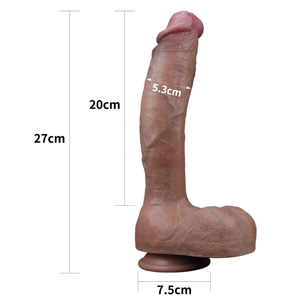 10.5'' Dual-Layered Silicone Nature Cock | ViPstore.hu - Erotika webáruház #3 - EAN 6970260909501 | SKU LVTOY00555