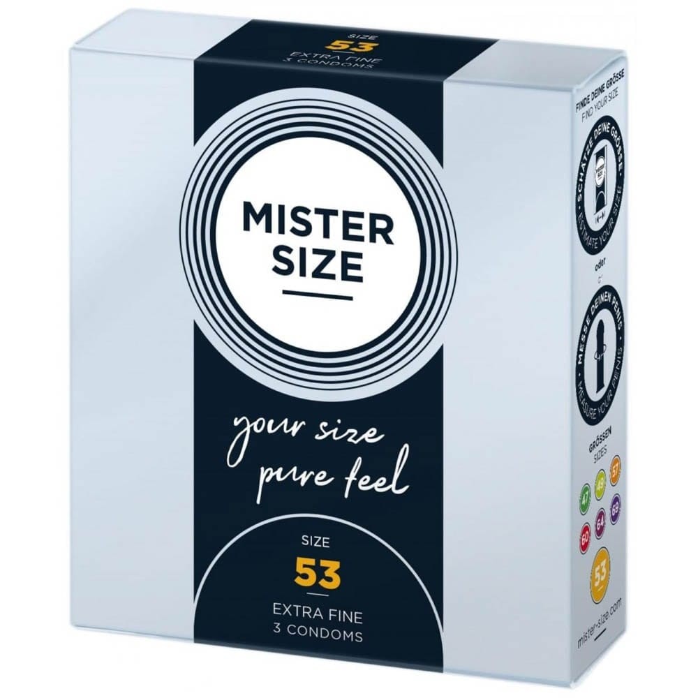 MISTER SIZE 53 mm Condoms 3 pieces | ViPstore.hu - Erotika webáruház #1 - EAN 4260605480072 | SKU MISTER5303
