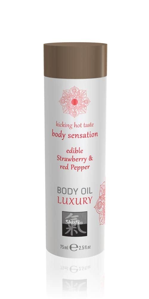 Luxury body oil - Strawberry & Red Pepper 75ml | ViPstore.hu - Erotika webáruház #1 - EAN 4042342004847 | SKU HOT0067026