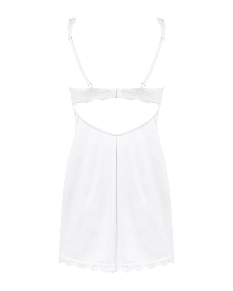 Amor Blanco underwire chemise & thong white S/M | ViPstore.hu - Erotika webáruház #6 - EAN 5901688236161 | SKU OBSES01857
