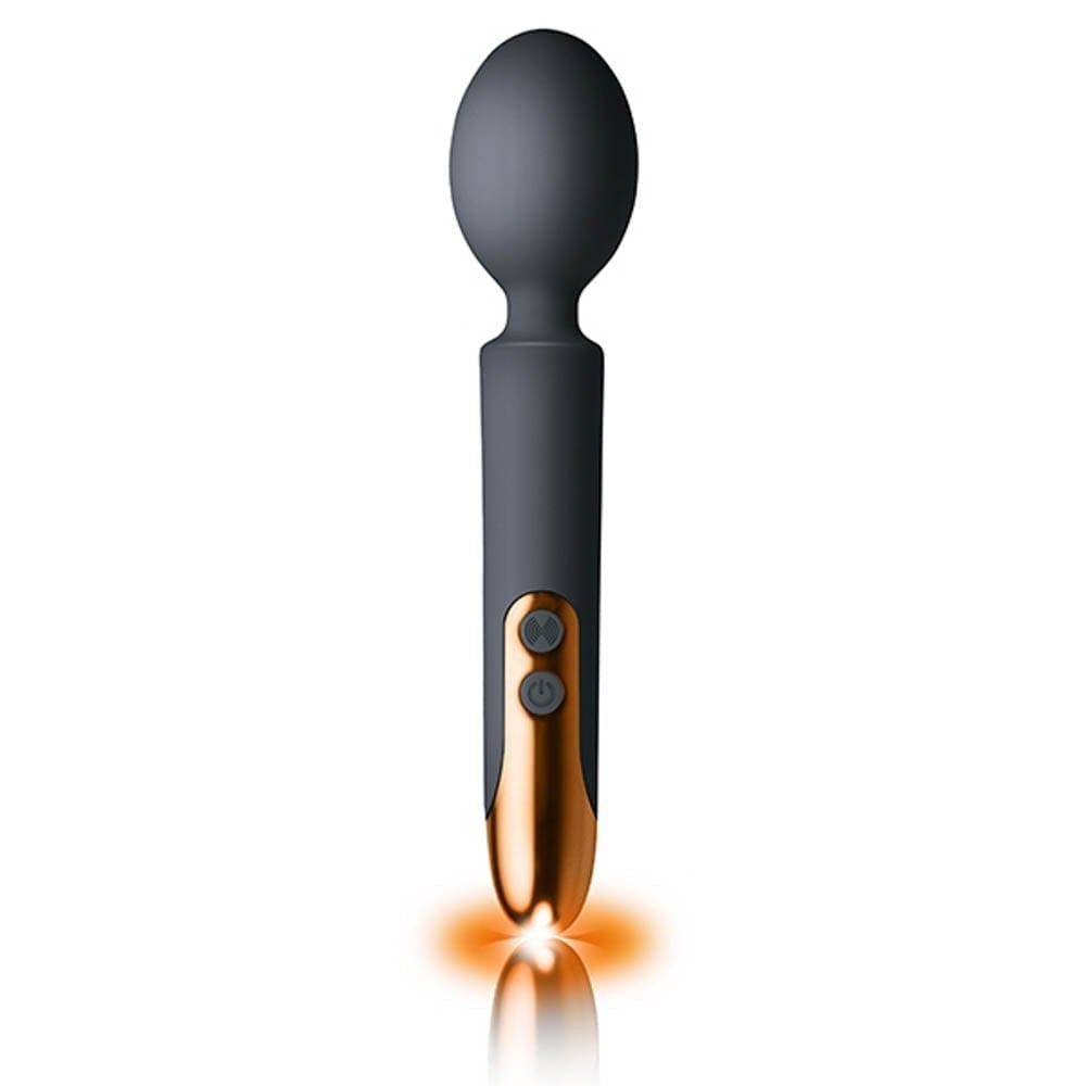 Oriel Rechargeable Wand - Black and Copper | ViPstore.hu - Erotika webáruház #3 - EAN 811041014075 | SKU ROCKS00343